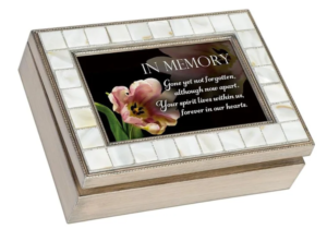 A keepsake box from Angels Urned